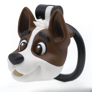 แหวนล็อคหัวสุนัขการ์ตูนคุณภาพสูงดีไซน์เดียวล็อคล็อคได้ทั้งแบบผู้ชายและส่วนล่าง - Product Image 1