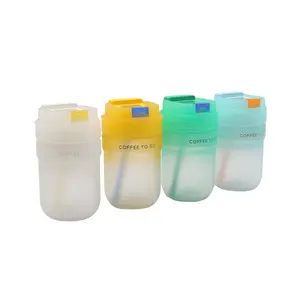 Özel renk ile taşınabilir açık Bpa ücretsiz renkli Oem yalıtımlı şişe su plastik