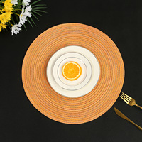 Set de table nordique japonais en PP tissé 38x38cm, écologique, résistant à la chaleur, imperméable, antidérapant, isolant, simplicité moderne, décoration intérieure