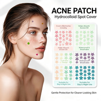 Meilleures ventes OEM Patchs anti-acné hypoallergéniques en forme d'étoile pour le visage, pour le traitement et l'absorption des boutons