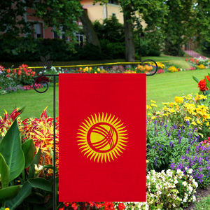 <span class=keywords><strong>Bandera</strong></span> de jardín de arpillera de <span class=keywords><strong>Kirguistán</strong></span> con impresión digital de doble cara personalizable para decoración al aire libre, <span class=keywords><strong>Bandera</strong></span> de patio - Product Image 3