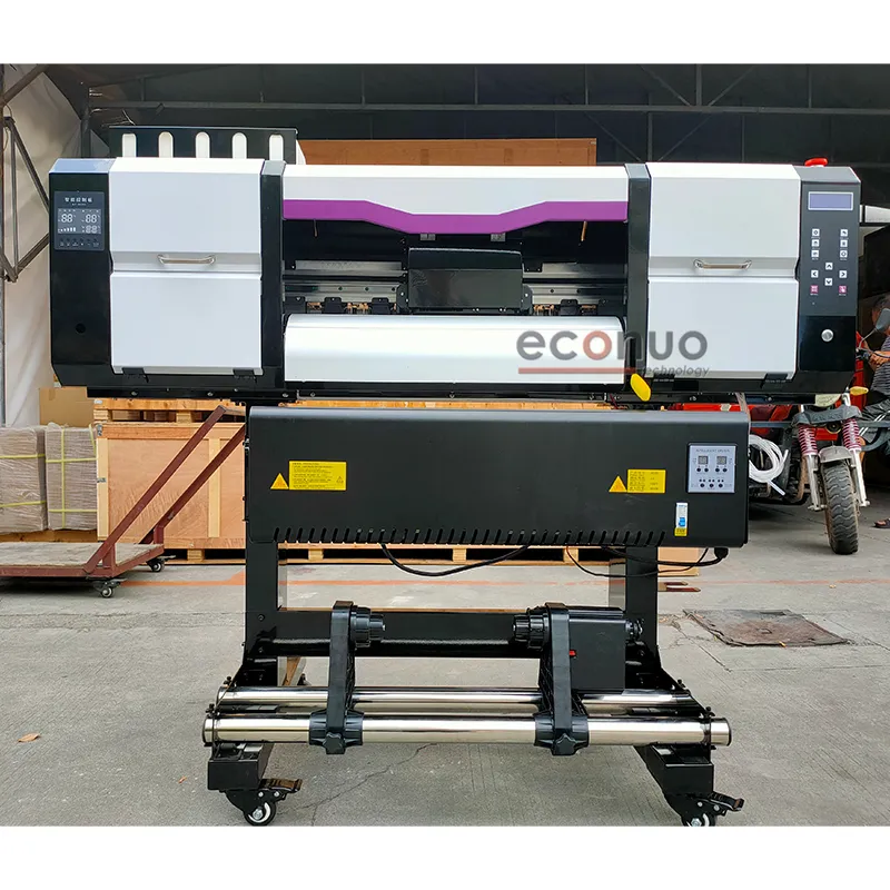 Stampante NY-650DF 2 I3200 testina di stampa 8 colori trasferimento di calore ad alta velocità pellicola per animali domestici macchina da stampa withpowder shaker macchina