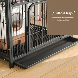 <span class=keywords><strong>Cage</strong></span> pour chat en fer, villa avec toilettes intégrées, espace libre, petite maison pour chat d'intérieur, nid, toutes saisons, Hebei - Product Image 4