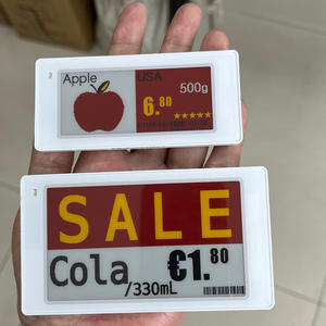 ป้ายราคาอิเล็กทรอนิกส์สำหรับซูเปอร์มาร์เก็ต ขนาด 2.13 นิ้ว ป้ายราคาอัจฉริยะแบบดิจิทัลไร้สาย ESL จอแสดงผล E-Paper ป้ายอิเล็กทรอนิกส์สำหรับซูเปอร์มาร์เก็ต - Product Image 1