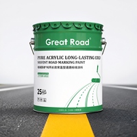 Peinture de marquage routier écologique en acrylique pur, résistante aux températures ambiante, application facile pour autoroutes et routes municipales, sac de 25 kg