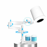 Lampe à ongles réglable 2-en-1 OEM 025 Pro et aspirateur de poussière pour pédicure, idéal pour table de manucure en salon