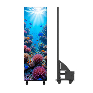 Schermo LED Portatile da Pavimento 640x1920mm P2 P2.5 P3 P4, Pannello Pubblicitario AI Commerciale per Aeroporti e Stazioni della Metropolitana - Product Image 3
