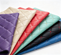 Rouleau de cuir synthétique PU pour housses de siège de voiture, en cuir PVC extensible à épaisseur personnalisable, avec motifs brodés et gaufrés effet litchi