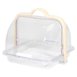 shop kitchen Milk Bottle Coffee Storage Box Portable Bread pastry cookie Bowls and Dishes Drain Rack Plastic Storage Box