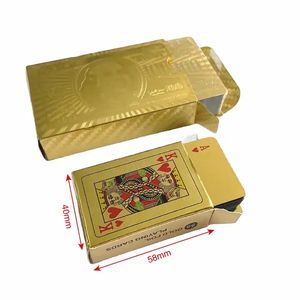 Naipes de Póker Miniatura con Lámina de Oro <span class=keywords><strong>999</strong></span> de 100 Dólares, Chapados en Oro de 24k - Product Image 3