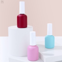 Échantillon Gratuit - Meilleures Ventes - Flacons en Verre Vides pour Gel Constructeur et Vernis à Ongles, 9ml 10ml, OEM ODM, avec Bouchon et Pinceau, Emballage Cylindrique
