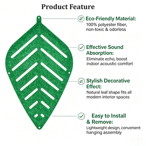 Pannello Divisorio Acustico Ecologico in Fibra di Poliestere, Schermo Fonoassorbente Certificato CE per Ufficio - Product Image 3