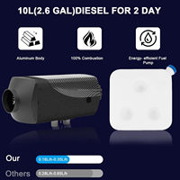 Chauffage diesel de vente chaude, portable, économe en carburant, chauffage de stationnement silencieux 5KW 12V 24V pour voiture, coffre, bateau, camping ou maison
