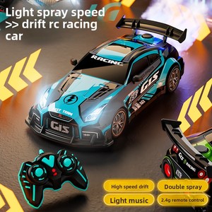 Voiture RC de drift 2,4 GHz haute vitesse 4x4 sans fil télécommandée avec lumières et musique, jouet électrique pour enfants et garçons, vente en gros - Product Image 2