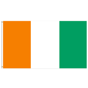 3x5Ft คุณภาพสูง Triple/Double Layer Plus ผ้ากันแสง 100D ผ้าโพลีเอสเตอร์ธงชาติ Cote_d'Ivoire สหราชอาณาจักรประเทศ - Product Image 1