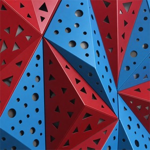Panneau mural en aluminium coloré, façade perforée 3D, revêtement extérieur, décoration de bâtiment pour hôtel - Product Image 4