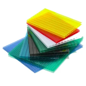 Good Toughness 8mm Transparent Roofing Hollow Polycarbonate Honeycombed Sheet