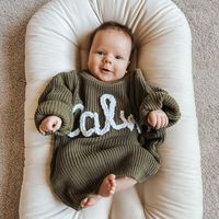 Pull personnalisé brodé à la main avec le nom des enfants, en coton, pour garçons et filles, Noël, anniversaire, Etsy, vêtements personnalisés DIY
