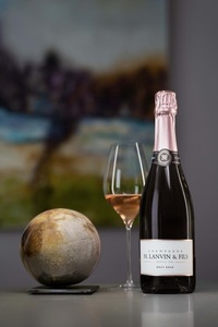 Hot Sale H Lanvin & Fils Brut Rose Piccolo-37.5Cl-<b>Blend</b> Grape-Sustainable-French Mini Champagne-Raspberry Notes - Product Image 2