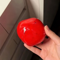 Jouet Squishy Transparent en Forme de Fruit, en TPR Souple, Donut Fraise, Anti-Stress, Jouet Sensoriel, Décoration de Bureau, Coffret Cadeau