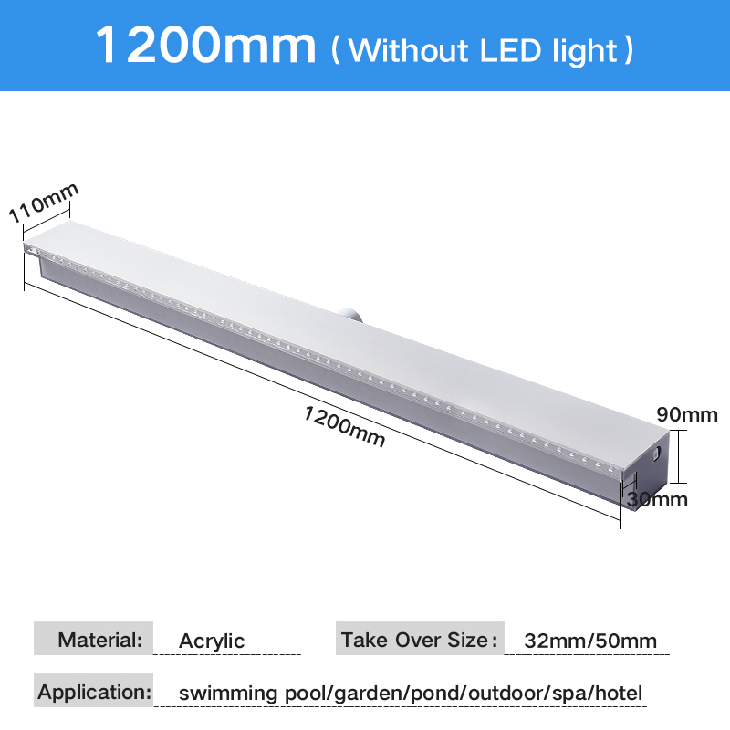 Gris 1200mm sans LED