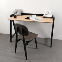 Mobilier commercial moderne simple bois mdf blanc gris noir bureau d'ordinateur de bureau à domicile