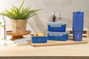 Wholesale Good Price Stainless Steel Bento <b>Lunch</b> <b>Box</b> <b>for</b> <b>Kids</b> BPA Free 40oz Capacity Dishwasher Safe - Product Image 6