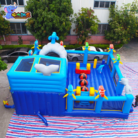 Personnalisation d'usine thème baleine château de rebond gonflable videur gonflable toboggan parc enfants enfants aire de jeux gonflable