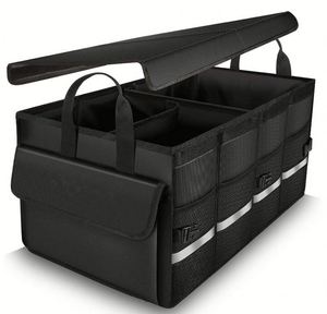 Caja de Almacenamiento Plegable Resistente para Maletero, Organizador de Maletero Impermeable con Bolsa Refrigerante - Product Image 2