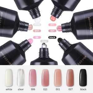 Gel Acrylique pour Ongles 60ml, Gel UV LED Constructeur 60ml, Extensions d'Ongles Acryliques Rose Blanc Transparent, Gel Acrylique Sans HEMA ni TPO - Product Image 2