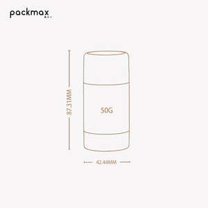 Refillable PP Twist-Up Deodorant <b>Stick</b> 50g-Round Solid <b>Perfume</b> Packaging, Empty Cosmetic Container - Product Image 6