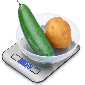 उच्च सटीकता 5 किलो स्टेनलेस स्टील डिजिटल इलेक्ट्रॉनिक रसोई के पैमाने पर भोजन का वजन - Product Image 6