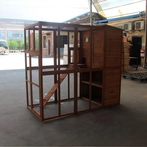 Maison pour chat en bois de haute qualité, abri extérieur résistant aux intempéries pour <span class=keywords><strong>animaux</strong></span> de compagnie avec un design à plusieurs niveaux et <span class=keywords><strong>des</strong></span> fenêtres de ventilation - Product Image 3