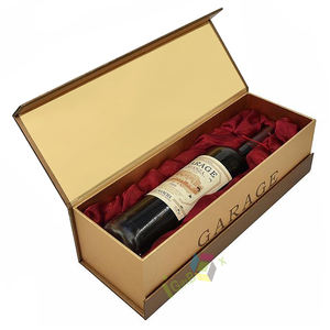 Boîte à vin de luxe sur mesure en matériaux recyclés haut de gamme avec fermeture magnétique et <span class=keywords><strong>insert</strong></span> en tissu - Product Image 6
