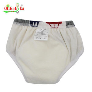 Ohbabyka الخيزران بيبي بوي بنات قعادة القماش سروال التدريب - Product Image 4