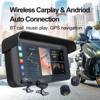 Nouveau GPS de moto avec écran tactile IPS de 6,25 pouces, CarPlay, Android Auto, caméra avant/arrière, TPMS, étanche IP67 pour 5.0
