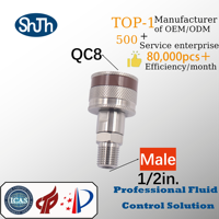 Raccord de plomberie haute pression Swagelok Type 316SS forgé, vis externe NPT femelle, accouplements rapides pour l'huile DIN API ASME ASTM JIS