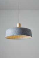 Lustre acoustique vintage en feutre LED pour restaurant, loft, éclairage de plafond, abat-jour coloré, cuisine, café