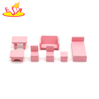 Miniatur Rumah Boneka Kayu Gadis, Penjualan Laris dengan Mebel W06A417