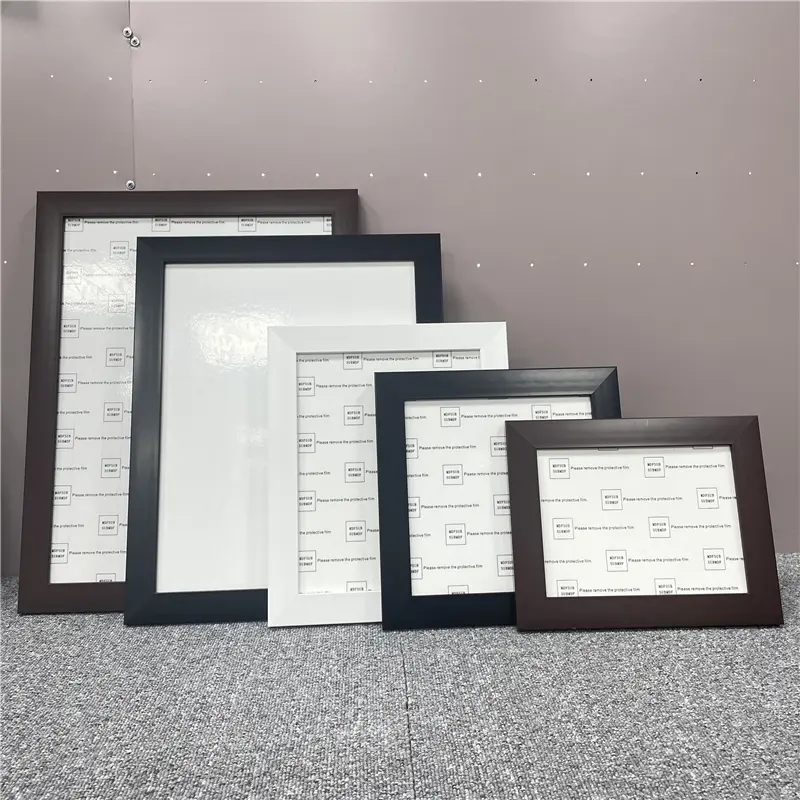 MDFSUB DIY PS Photo Frame Customizable Wood Blank Sublimation Plastic Photo Frame for Wall Decor for Personalized Photos