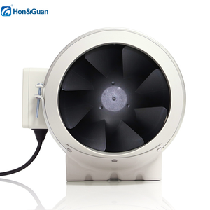 Hon & Guan ukca phê duyệt 6 inch EC Duct <span class=keywords><strong>Fan</strong></span> Lưu lượng không khí 381cfm cho thông gió màu đen nhựa Blade Duct loại ống <span class=keywords><strong>Inline</strong></span> <span class=keywords><strong>Fan</strong></span> - Product Image 3