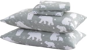 <span class=keywords><strong>Flannel</strong></span> Ga Trải Giường 4 miếng bông mùa đông Lodge <span class=keywords><strong>flannel</strong></span> Tấm đặt gấu in bedding <span class=keywords><strong>Sheets</strong></span> - Product Image 4