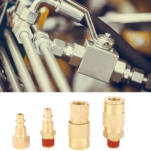 Brass Quick Connect Coupling Set 1/4 NPT 12 Piece Pneumatic Tool Accessories - Product Image 4