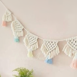 Fournisseur et fabrication en vrac de guirlande en macramé par réfractex fabriqué en inde pour une meilleure qualité et plus de couleurs - Product Image 1