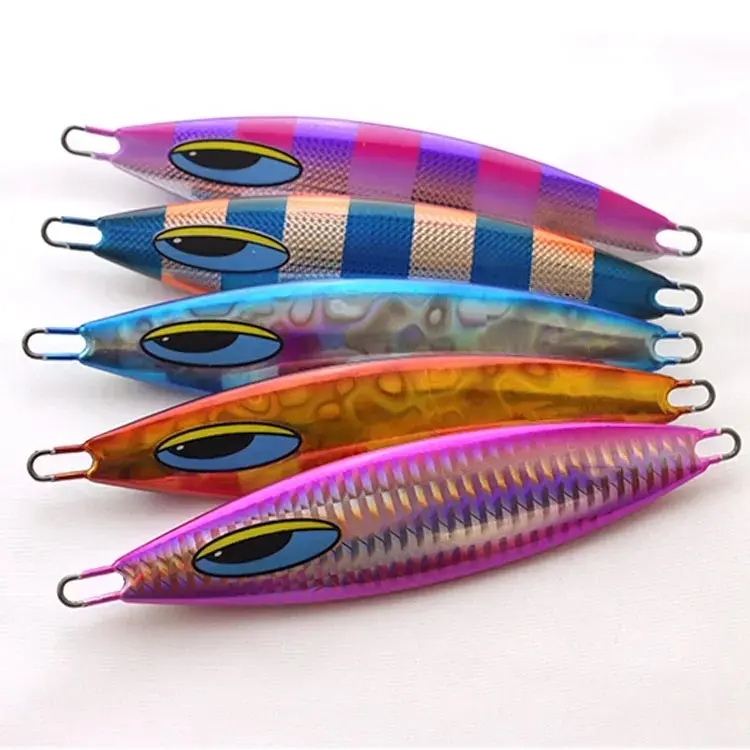 180g 230g 280g Sardine Slider Jigging Lure Uv Coating Long Cast Metal Jig Fishing Lure Sea Fishing Jigs