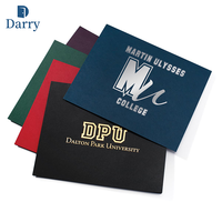 Porte-certificat A4 en PVC/PU/duoile ou papier, avec estampage à chaud argent ou or, pour la remise des diplômes – Fournitures de bureau personnalisées