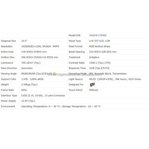 VVX24F170H00ใหม่24นิ้ว1920*1200 VVX24F170H00แสดงผล LCD - Product Image 4