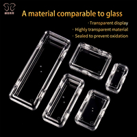 Boîtes à bijoux en plastique transparent 250x75x25mm, résistantes aux chocs, écologiques, rectangulaires, à suspendre