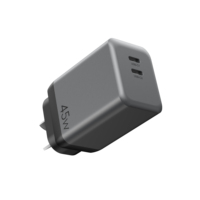 Chargeur USB-C PD 45W GaN à charge rapide, adaptateur secteur australien pour téléphone portable iPhone 17 16 15 14, conforme à la norme EN 50075