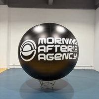 Ballon publicitaire gonflable personnalisé en PVC, sphère géante avec logo et éclairage LED pour événements